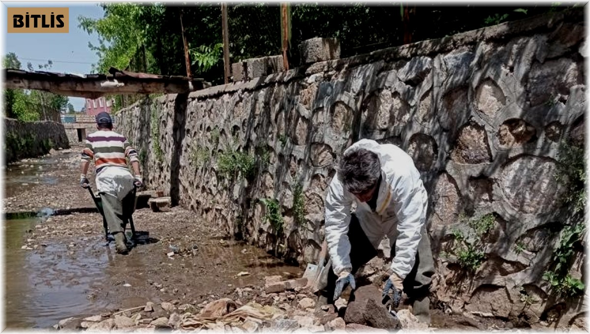 Güroymak'ta dere temizliği