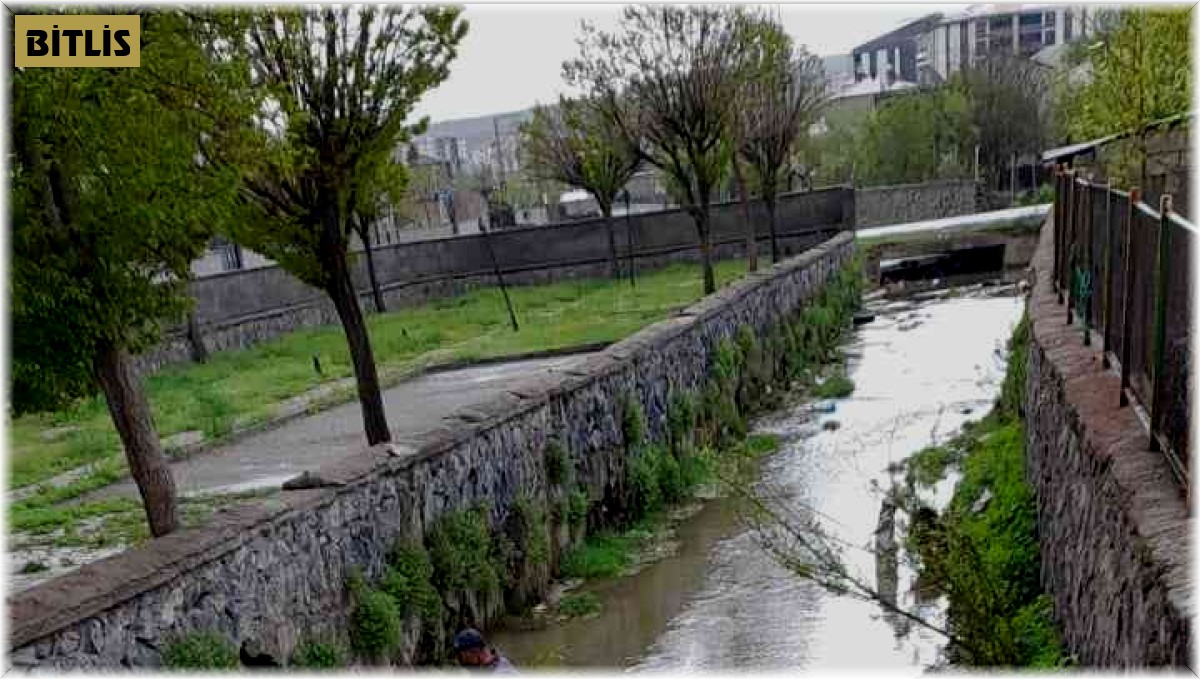 Güroymak'ta dere yatağı temizliği