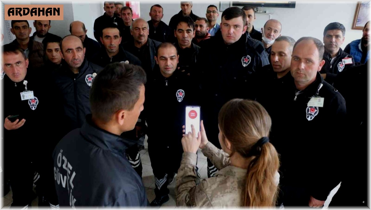 Güvenlik görevlilerine "KAAN" uygulaması anlatıldı