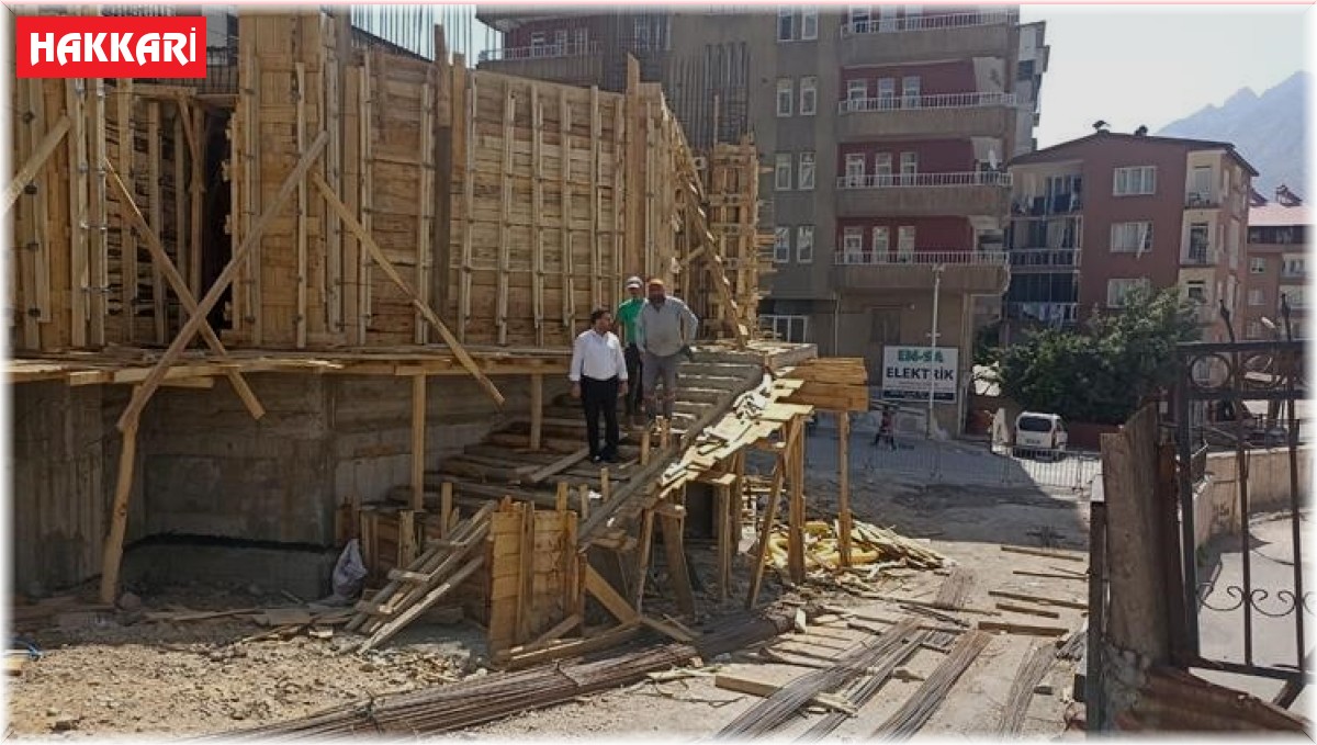 Hacı Sait Camii inşaatı hızla yükseliyor