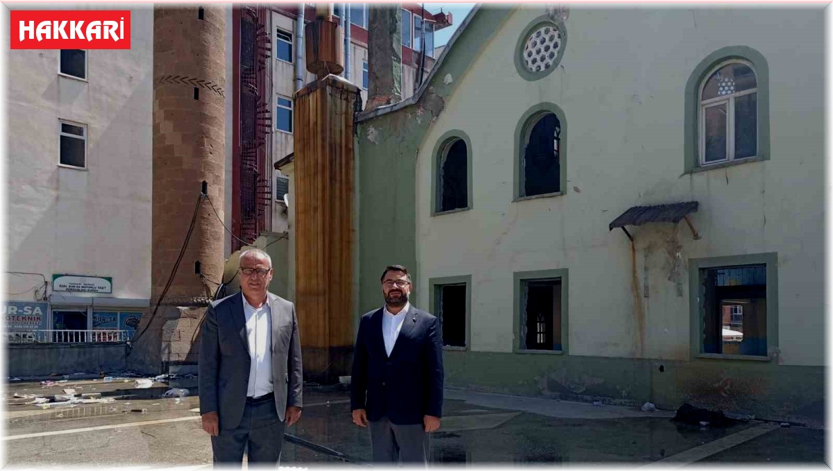 Hacı Sait Camii'nin yıkım çalışmalarına başlandı