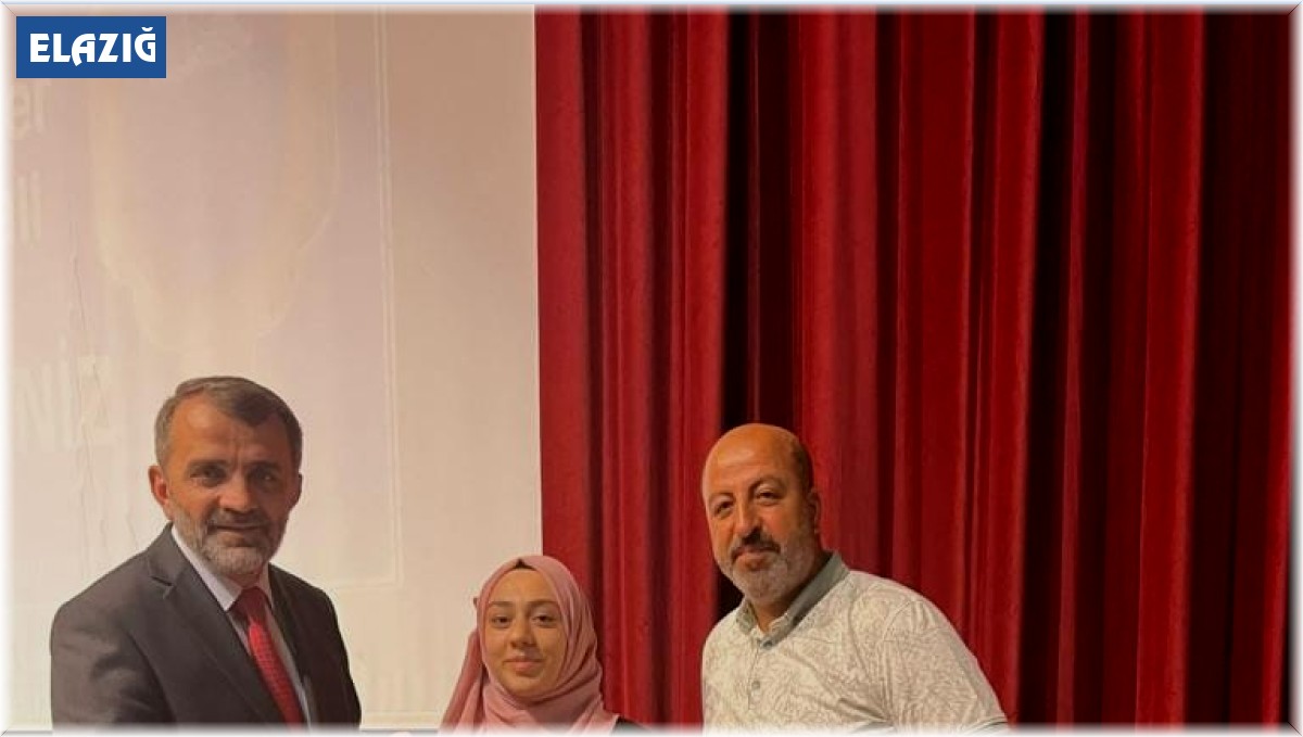 Hafızlık yarışması Türkiye üçüncüsü Elazığ'dan