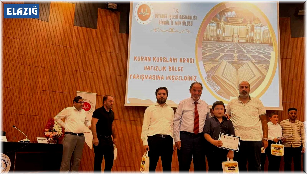 Hafızlık yarışmasında Elazığ'dan büyük başarı