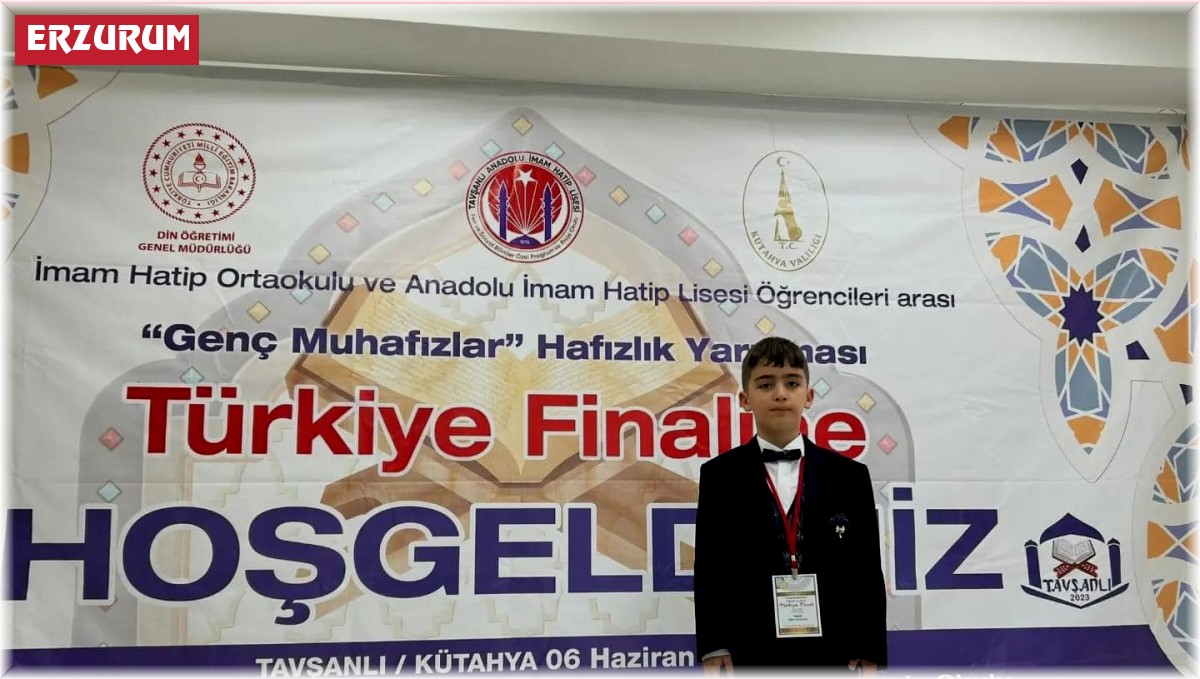 Hafızlık yarışmasında Erzurum'u gururlandırdı