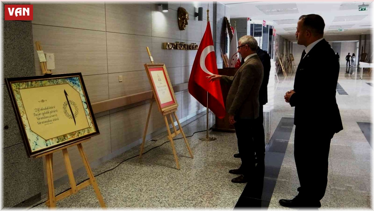 Hakim ve savcılardan kaligrafi sergisi