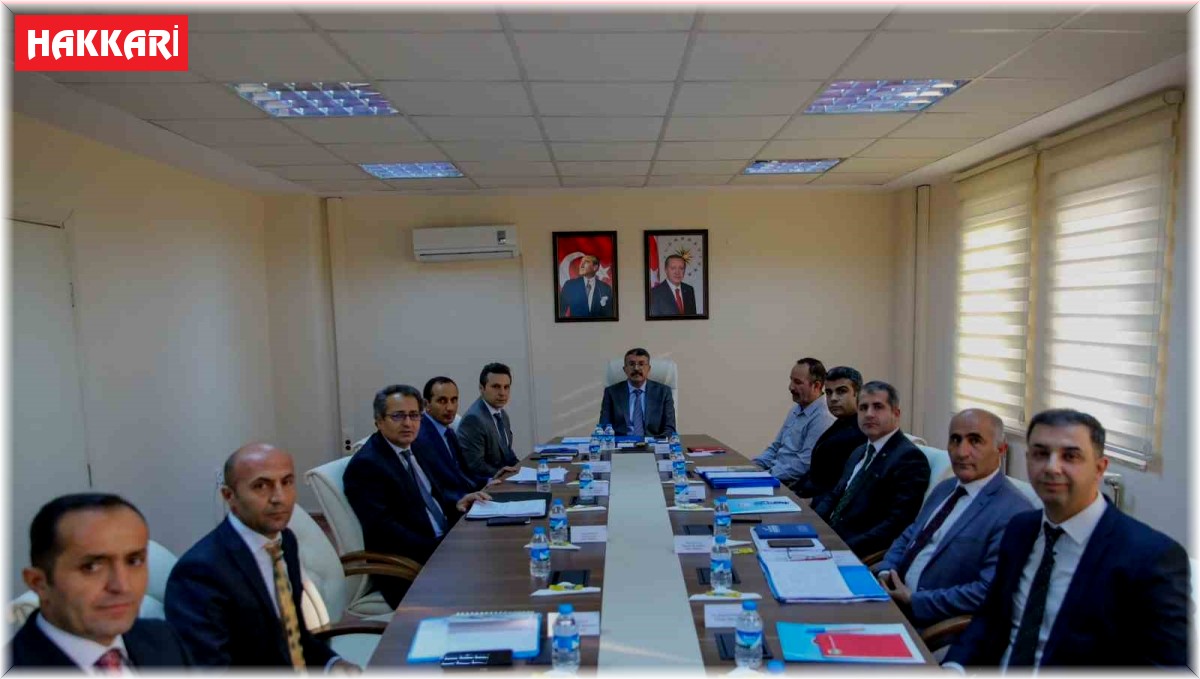 Hakkari 2023 yılı harcamaları ve 2024 yılı planlaması ele alındı