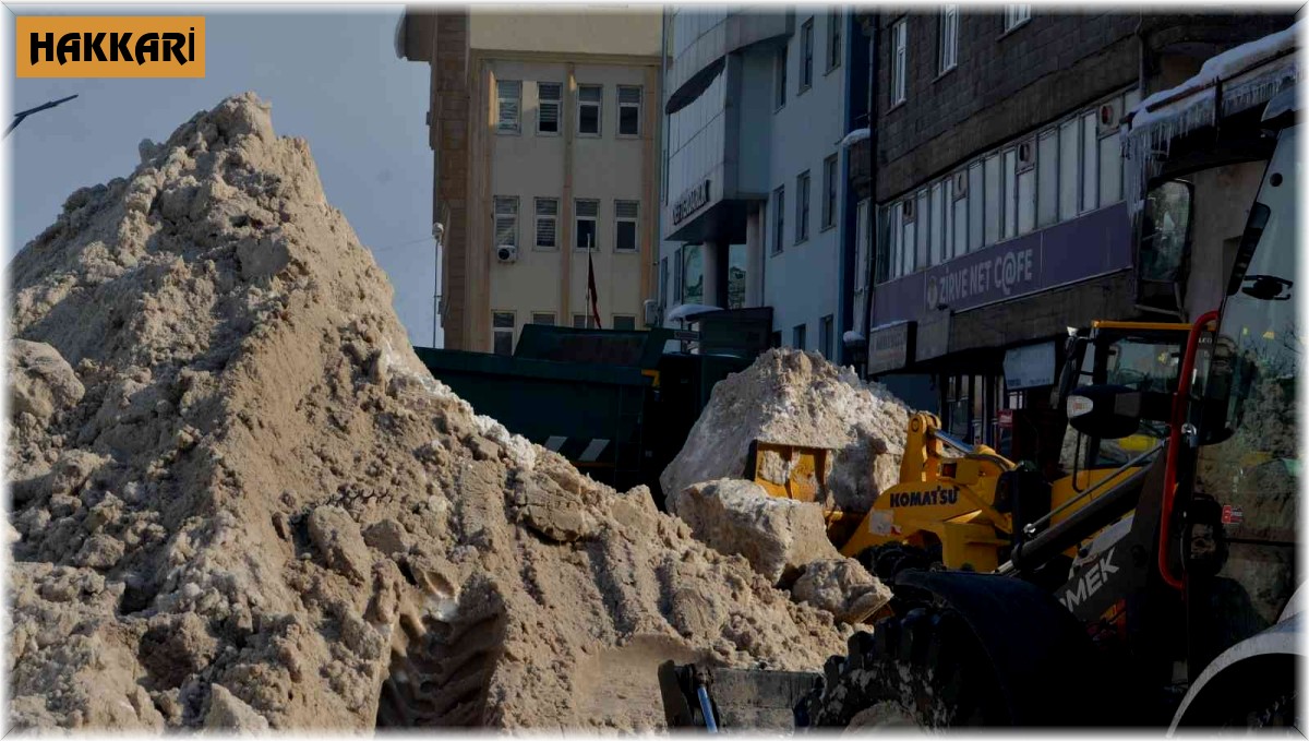 Hakkari Belediyesi 125 bin ton kar taşıdı