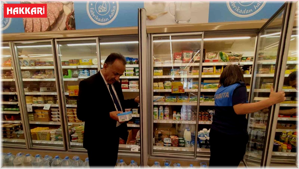 Hakkari Belediyesinden etiket denetimi