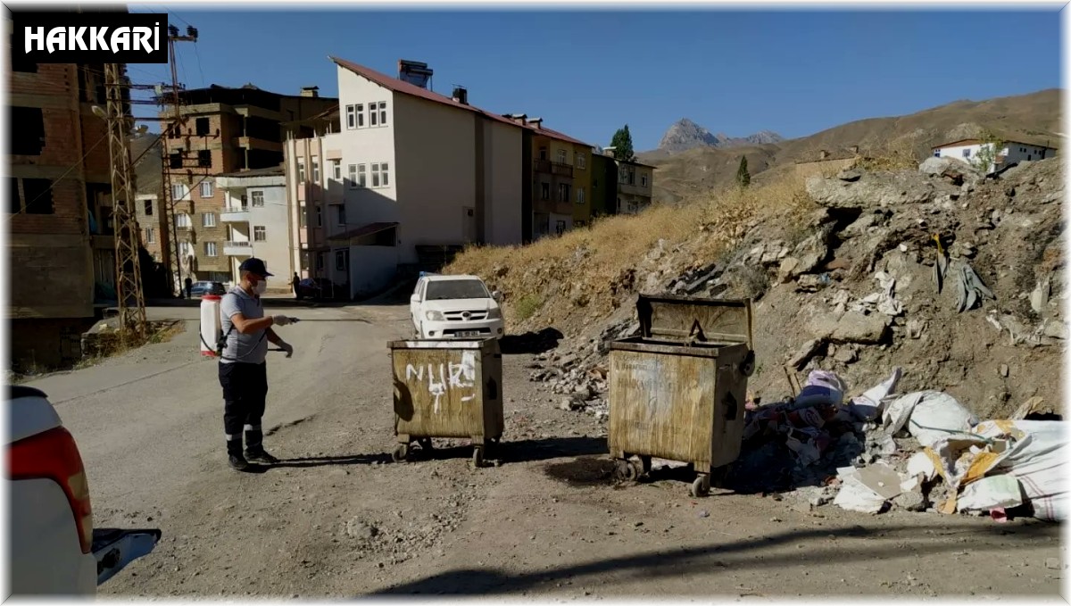 Hakkari Belediyesinden ilaçlama çalışması