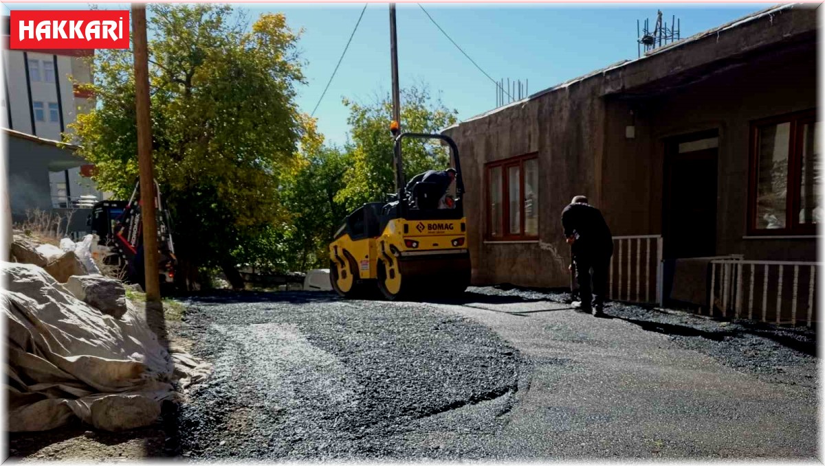 Hakkari Belediyesinden yama asfalt çalışması