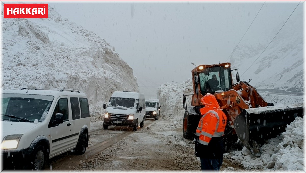 Hakkari-Çukurca karayolu çığlardan temizlendi