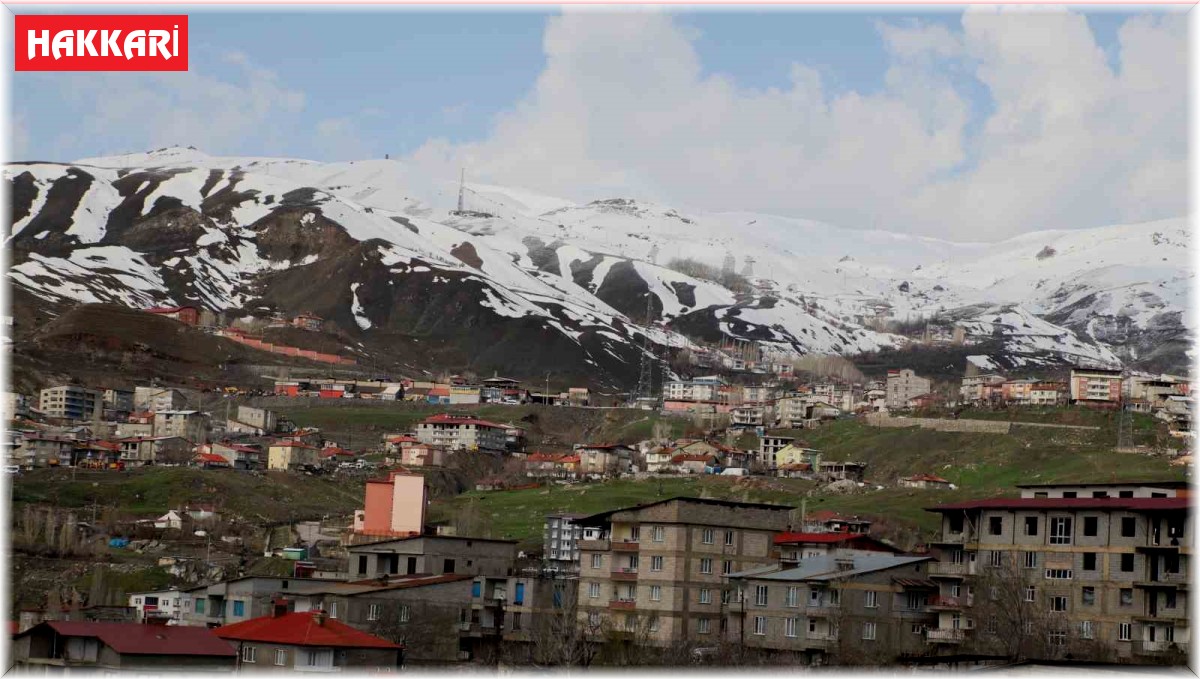Hakkari dağları yeniden beyaza büründü