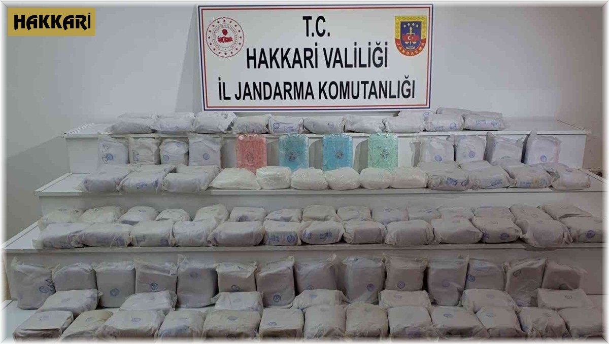 Hakkari'de 103 kilo eroin ele geçirildi