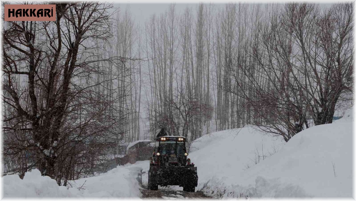 Hakkari'de 112 yerleşim yerinin yolu ulaşıma kapandı