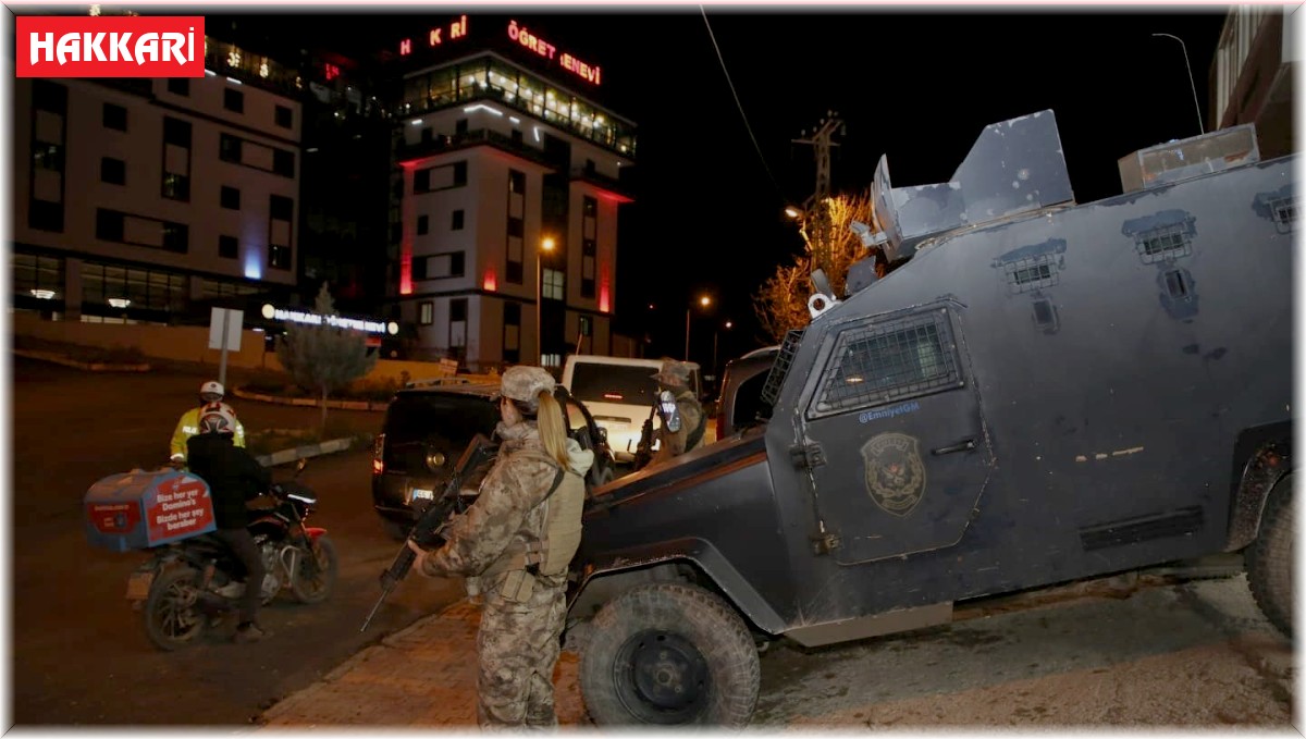 Hakkari'de 143 personelle "Narko-Alan" uygulaması