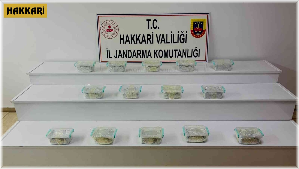 Hakkari'de 15 kilo 811 gram uyuşturucu ele geçirildi