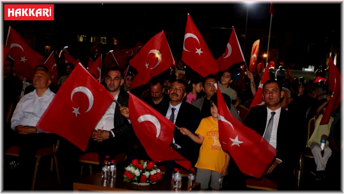 Hakkari'de 15 Temmuz etkinliğine yoğun ilgi