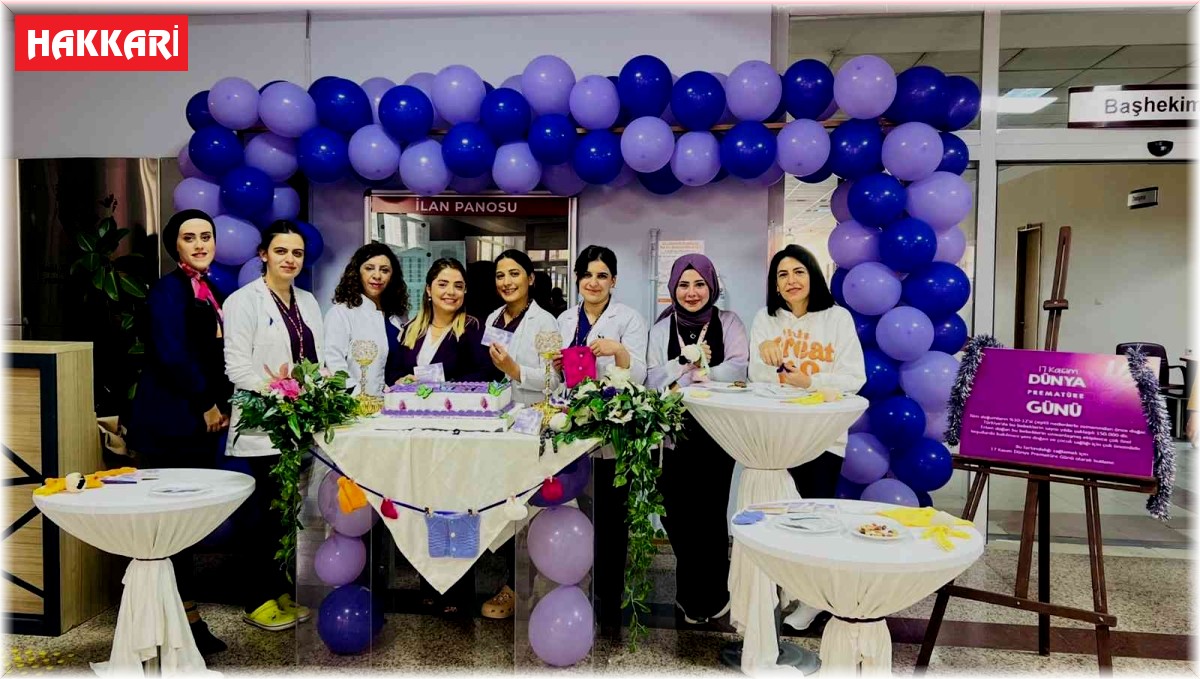 Hakkari'de 17 Kasım Dünya Prematüre Günü etkinliği