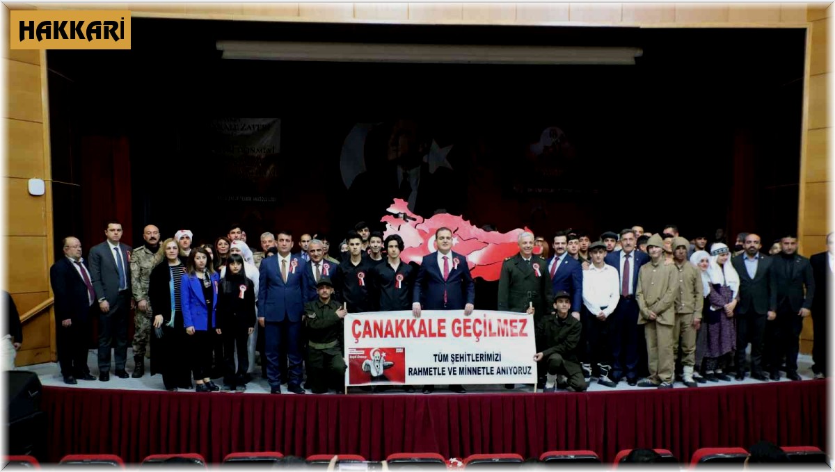 Hakkari'de "18 Mart Çanakkale Deniz Zaferi ve Şehitleri Anma Günü" programı
