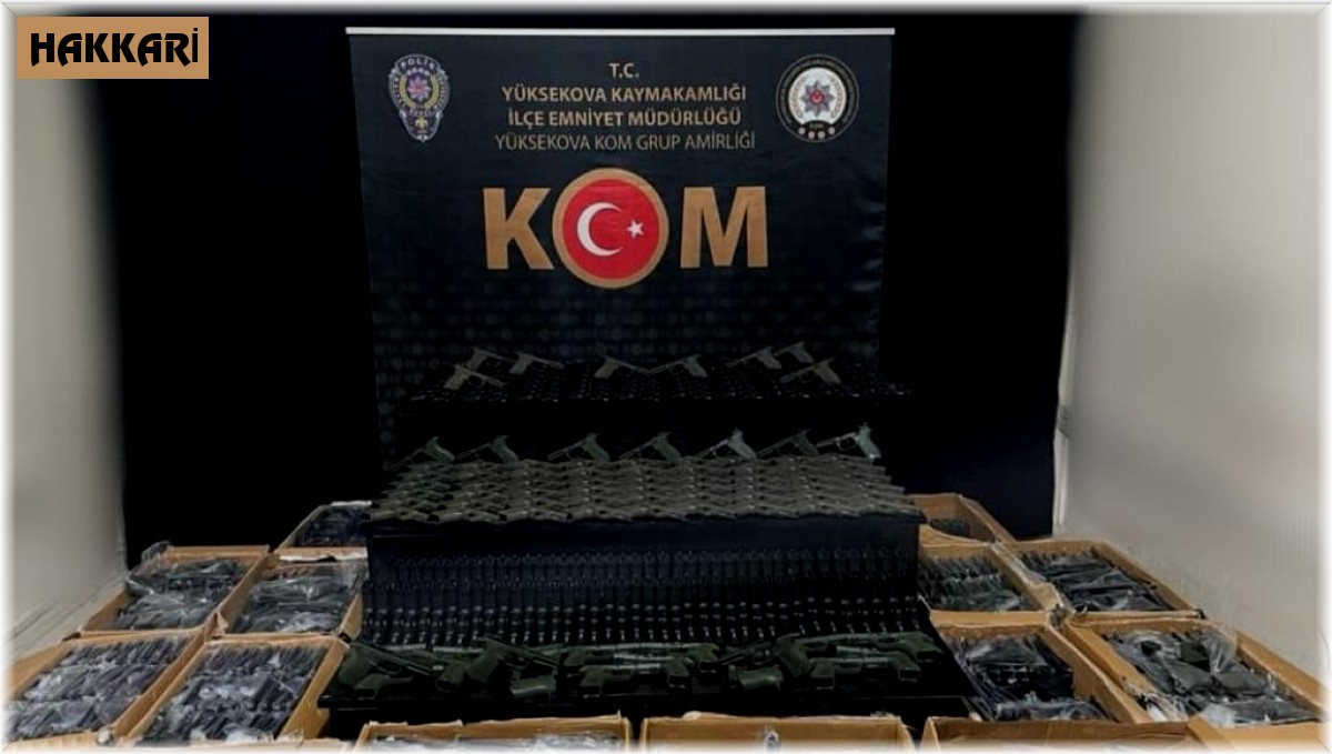 Hakkari'de 2 bin 245 adet tabanca gövdesi ele geçirildi