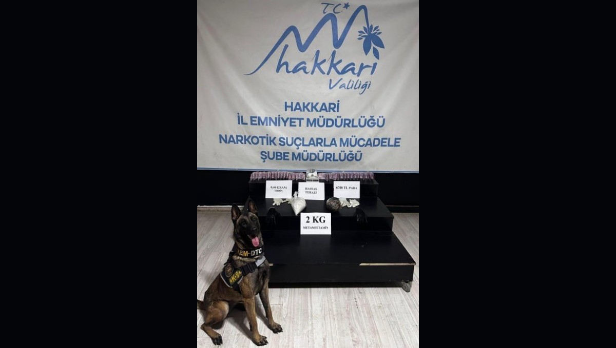 Hakkari'de 26 kilo 530 gram uyuşturucu ele geçirildi