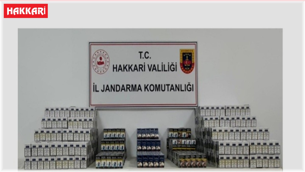Hakkari'de 3 bin 951 paket kaçak sigara ele geçirildi