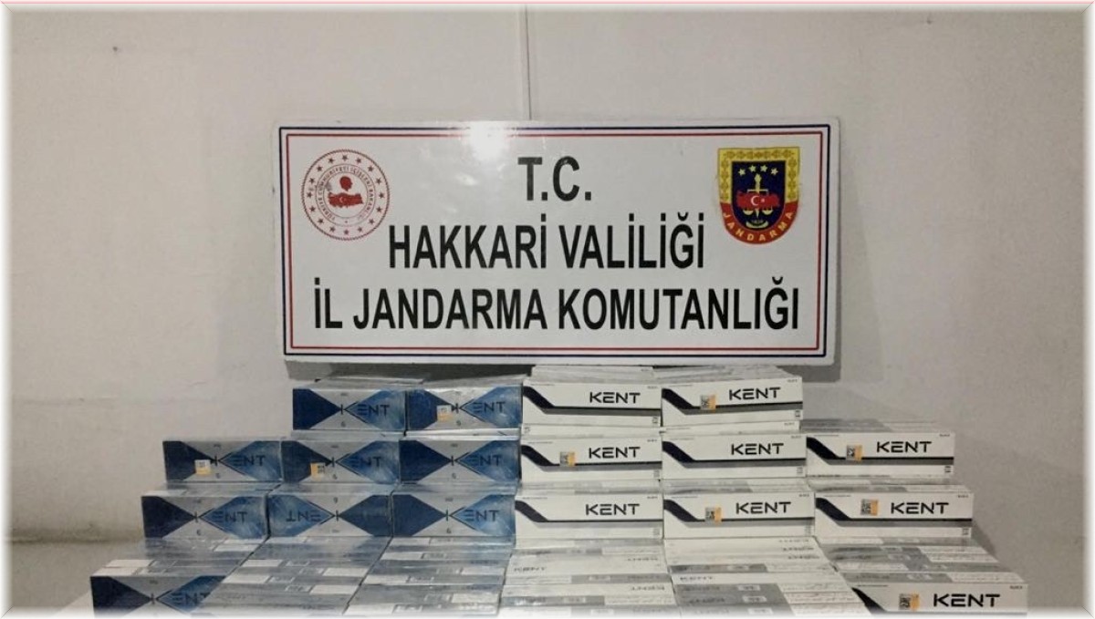 Hakkari'de 3 bin 960 paket sigara ele geçirildi