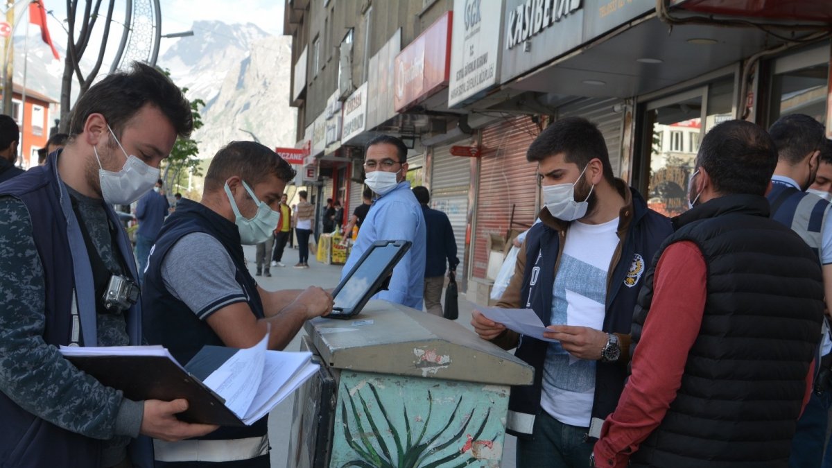 Hakkari'de 45 kişiye "kısıtlama" cezası