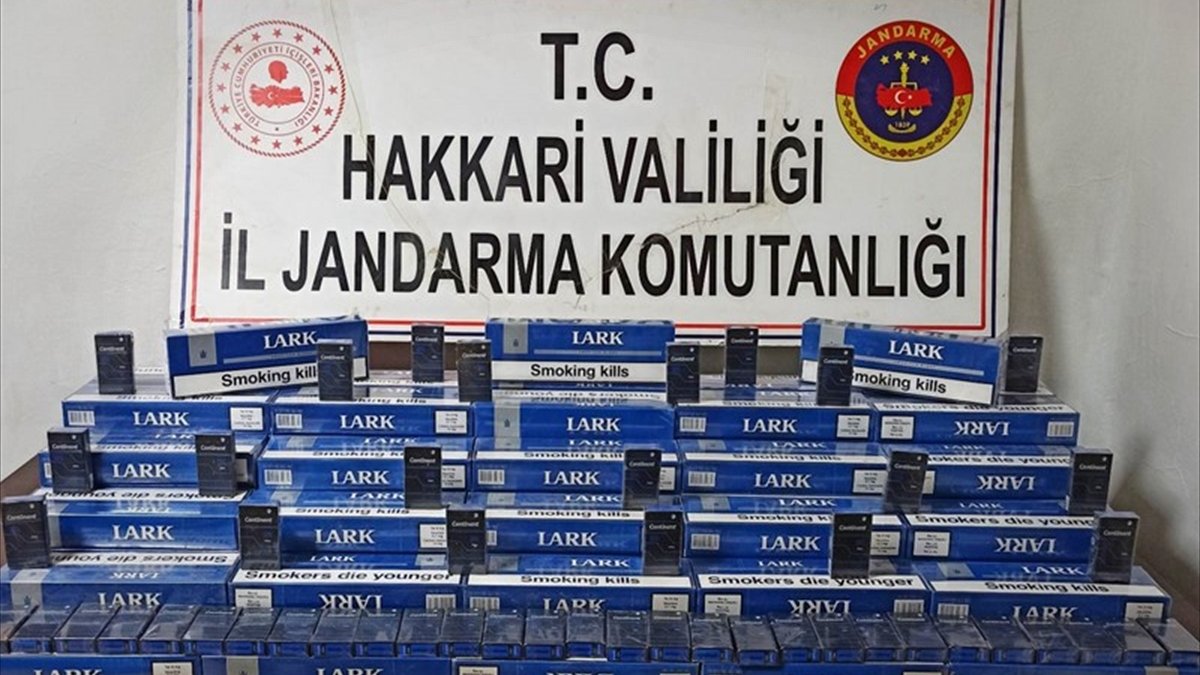 Hakkari'de 5 bin 260 paket kaçak sigara ele geçirildi