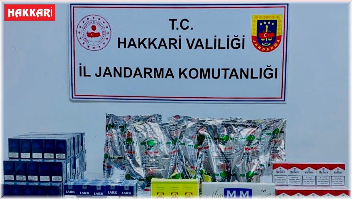 Hakkari'de 50 paket sigara ele geçirildi