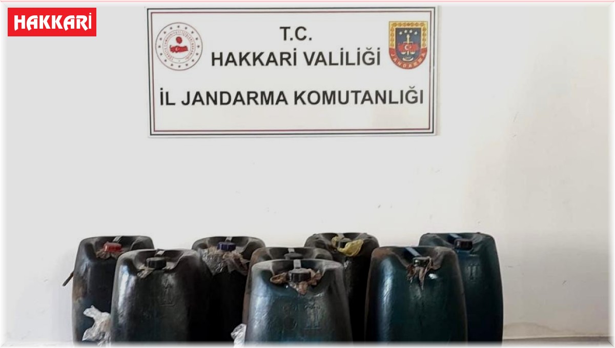 Hakkari'de 520 litre kaçak akaryakıt ele geçirildi