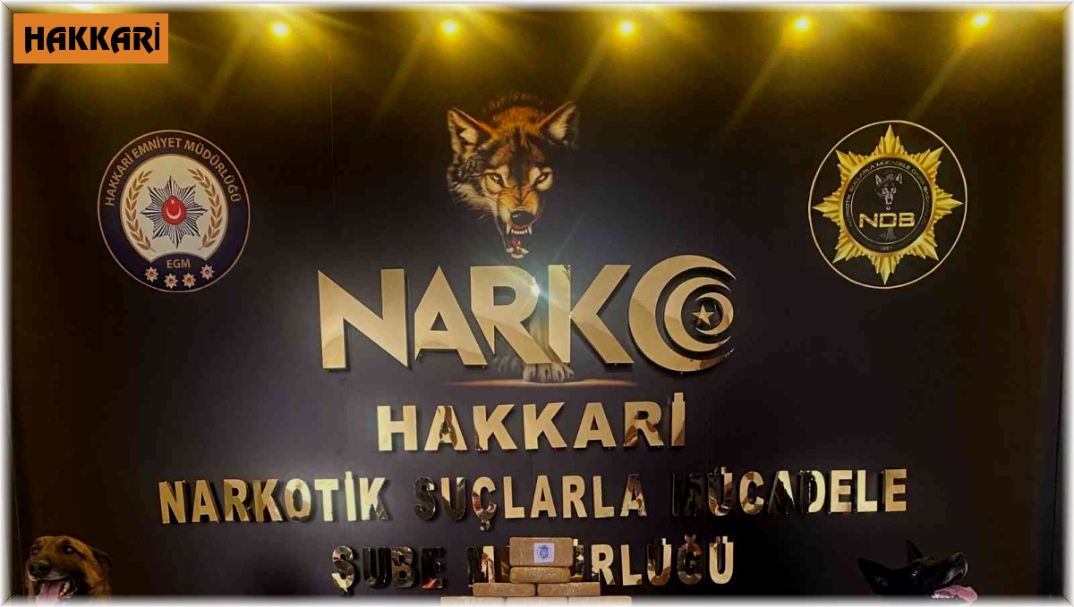 Hakkari'de 53 kilo 200 gram eroin ele geçirildi