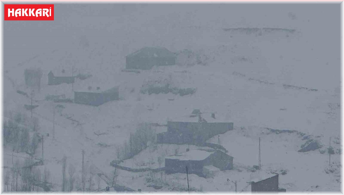 Hakkari'de 6 köy ve 14 mezra yolu ulaşıma kapandı