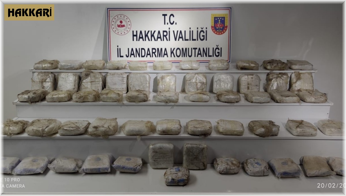 Hakkari'de 70 kilo 600 gram eroin ele geçirildi