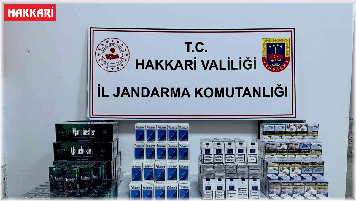 Hakkari'de 800 paket sigara ele geçirildi