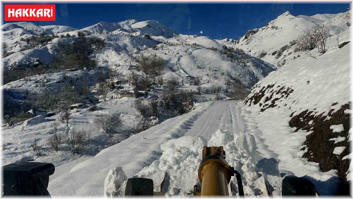 Hakkari'de 9 yerleşim yerinin yolu ulaşıma kapandı
