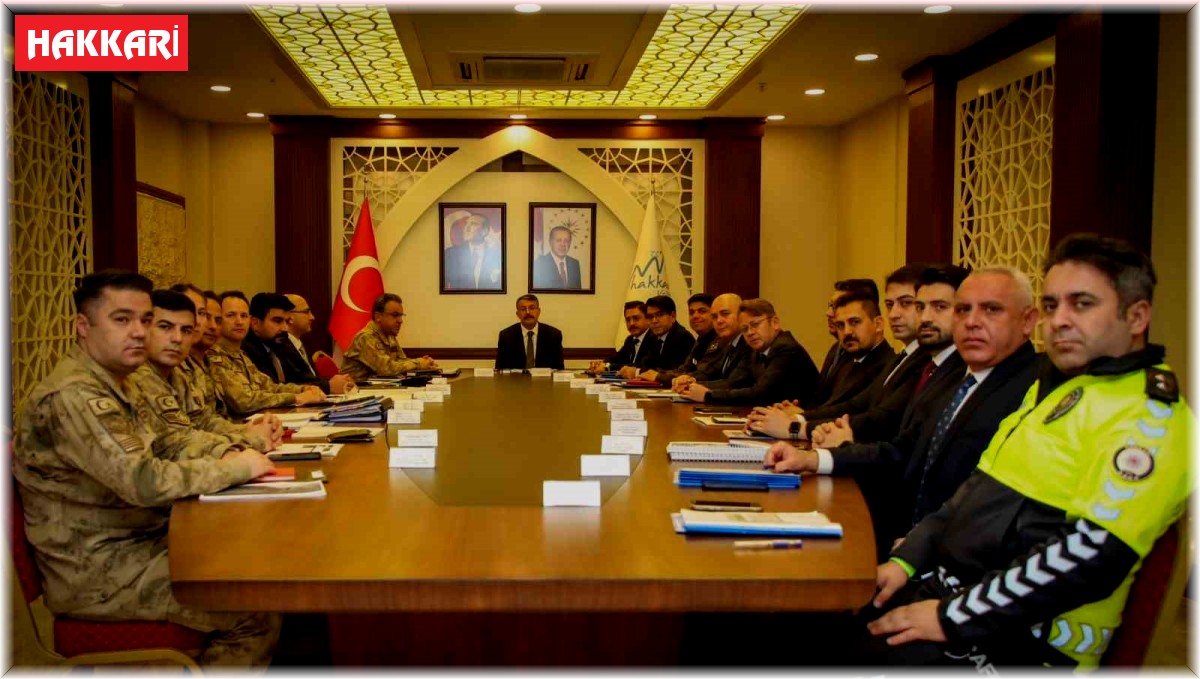 Hakkari'de asayiş toplantısı yapıldı