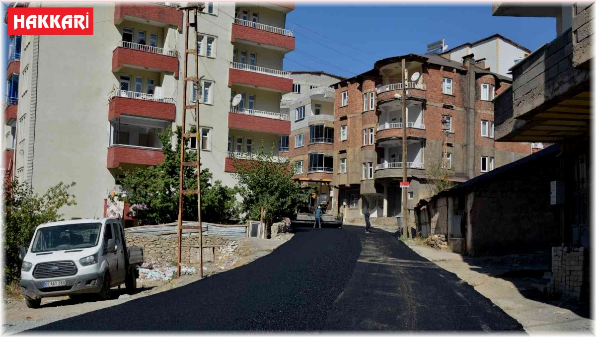 Hakkari'de asfalt çalışması
