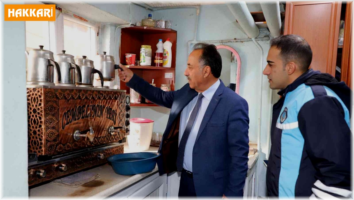 Hakkari'de çay ocakları denetlendi