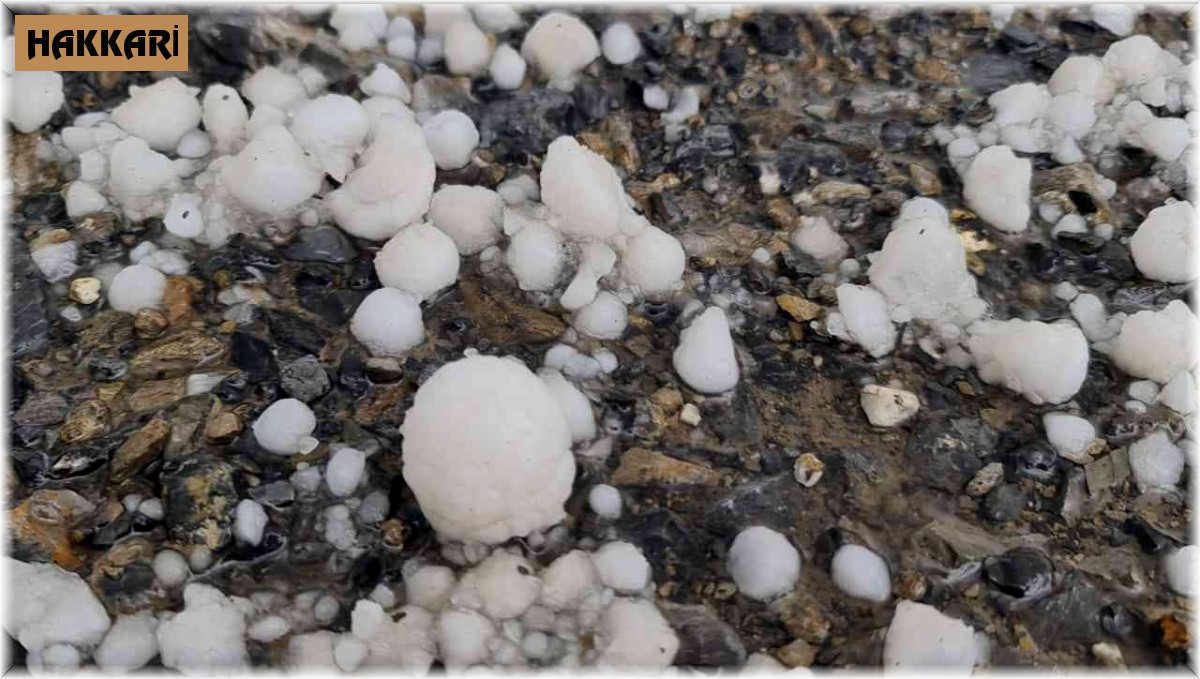 Hakkari'de ceviz büyüklüğünde dolu yağdı: 1 yaralı