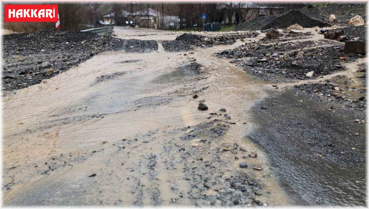 Hakkari'de çığdan sonra sel meydana geldi
