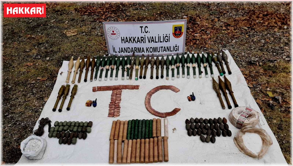Hakkari'de çok sayıda mühimmat ele geçirildi