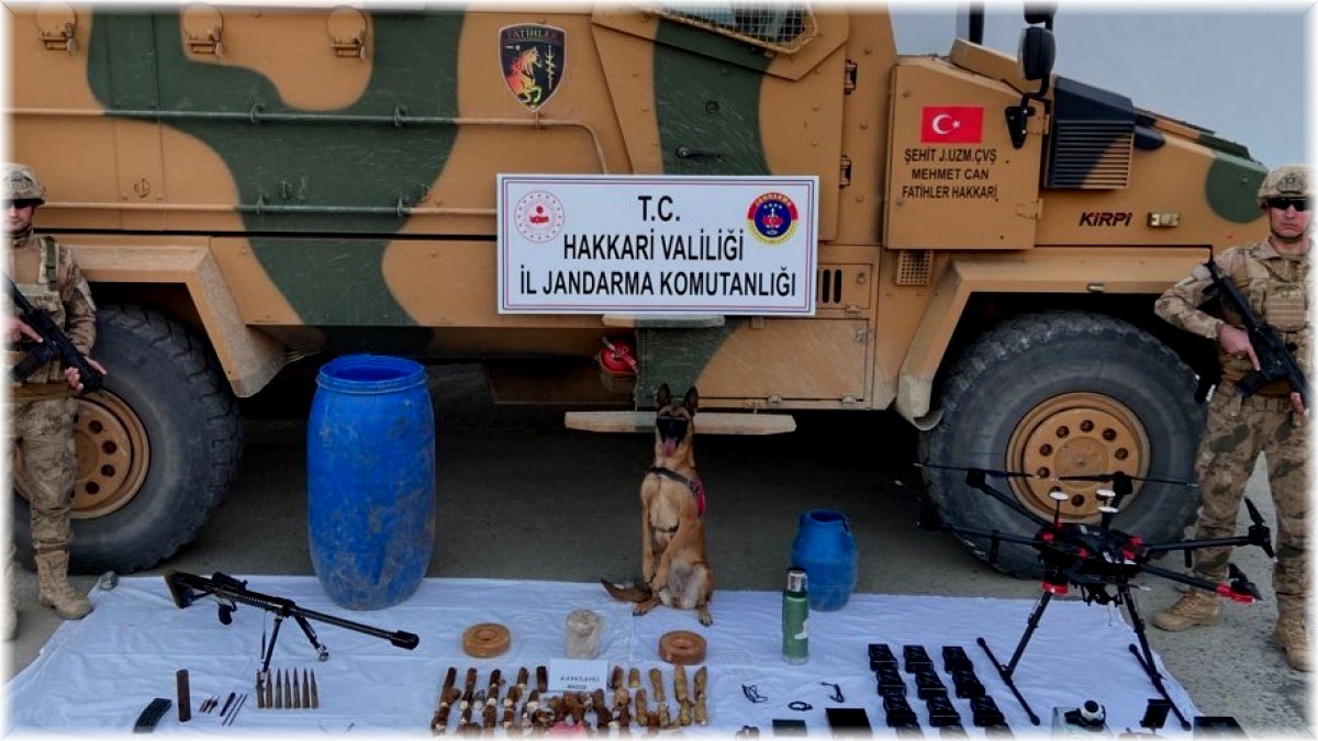 Hakkari'de çok sayıda mühimmat ele geçirildi