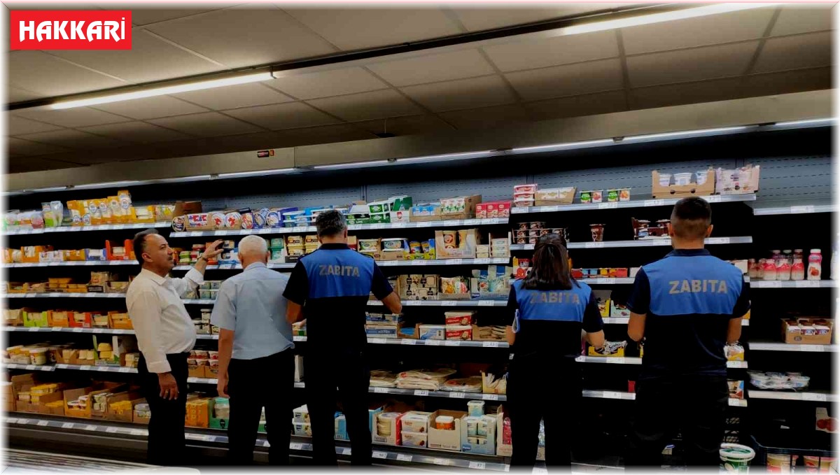 Hakkari'de ekmek ve etiket denetimi
