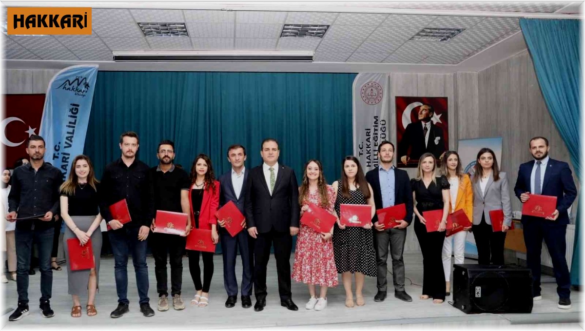 Hakkari'de eTwinning kalite etiketi ödül töreni