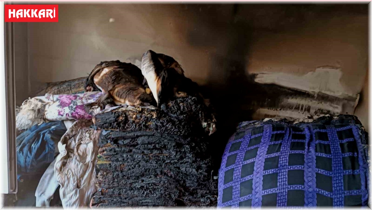 Hakkari'de ev yangını korkuttu