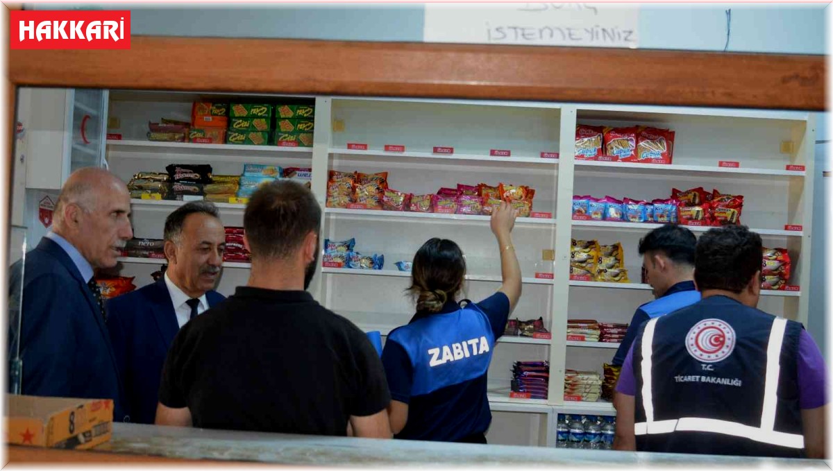 Hakkari'de fahiş fiyat ve hijyen denetimi