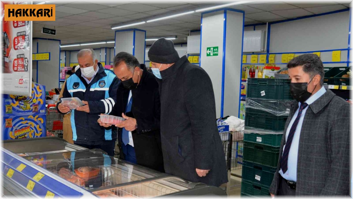 Hakkari'de fahiş fiyat ve zam denetimi