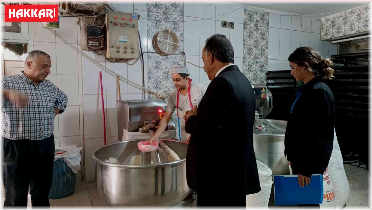 Hakkari'de fırınlara ani denetim