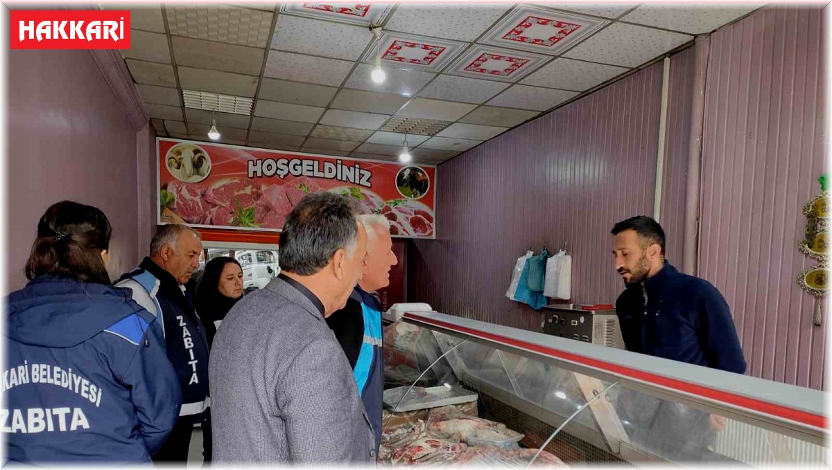 Hakkari'de gıda denetimi